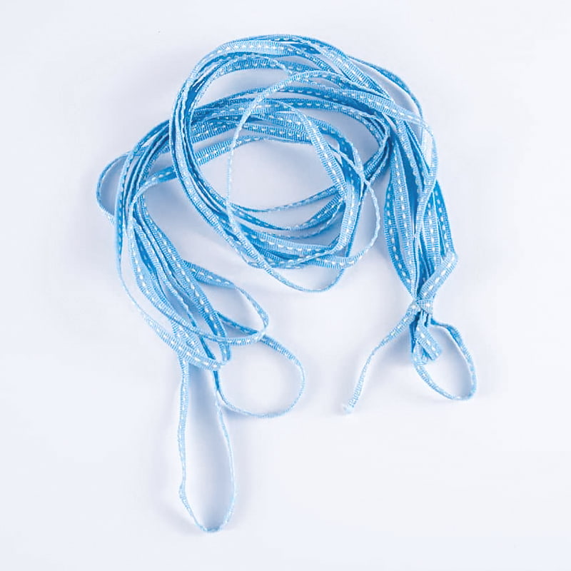 0.5cm Polyester Dotted Flower Packaging Webbing